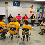 Teams from Horse Branch Elementary and Western Elementary prepare to start a match at last Saturday's Academic Meet held at OCHS.