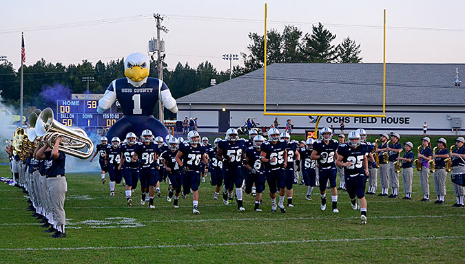 The Eagles take the field Friday night before a large home and visiting crowd as the Eagles' faced top-ranked Class 2A Caldwell County Tigers.