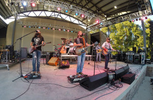 Brasher/Bogue, pictured, and Insulated opened for Joe Diffie and Lonestar at the Beaver Dam Amphitheater Saturday.