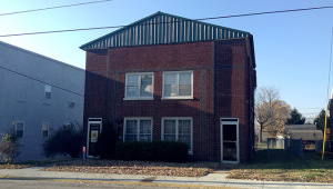 The Ohio County Baptist Association building on Center Street in Hartford. The Baptist Association had agreed to rent the building as a homeless shelter for $1 per month if the Joint Board of Adjustments had allow for a Conditional Use permit to be issued for the shelter's operation in a business district.